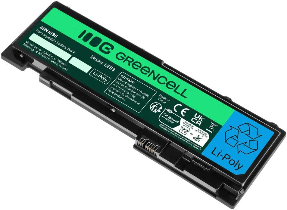 Baterija Green Cell 0A36309 42T4844  skirta Lenovo ThinkPad T420s T420si T430s T430si 2355, 3400 mAh talpa