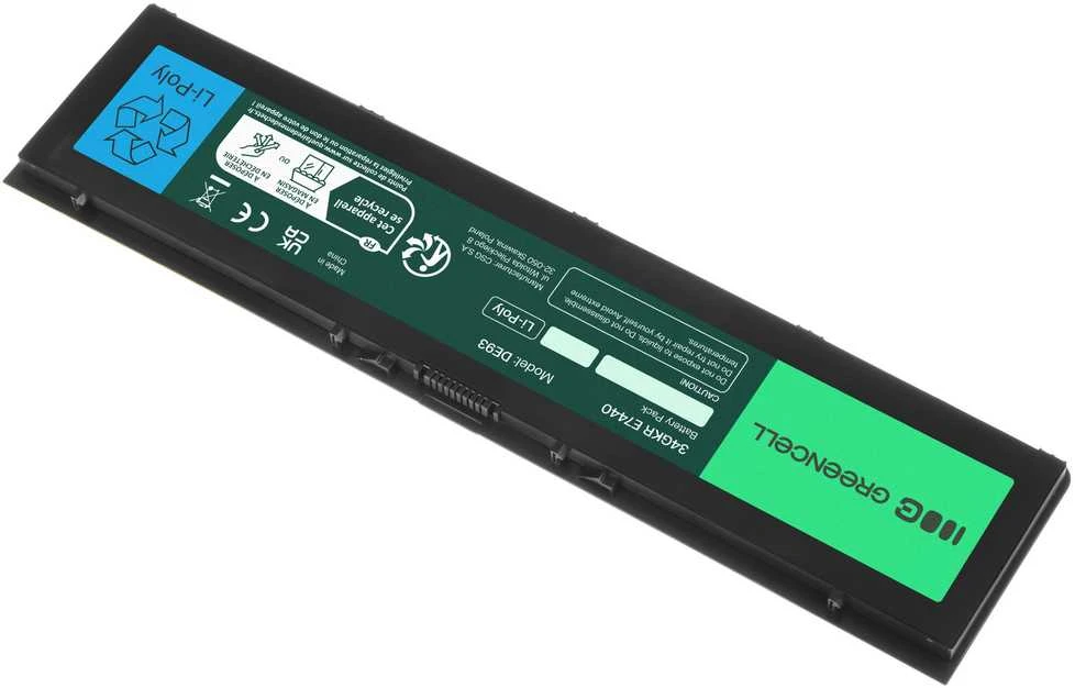 Green Cell Žalias Cell Baterija Žalias Cell 34GKR F38HT skirta Dell Latitude E7440 E7450 7.4V