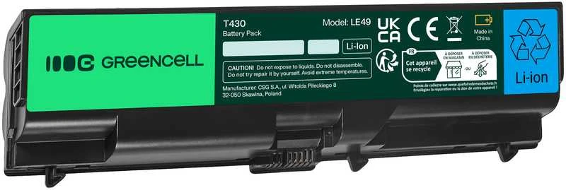Žalias Cell GREENCELL LE49 Baterija Žalias Cell 42T1005 skirta Lenovo T430 T530 W530