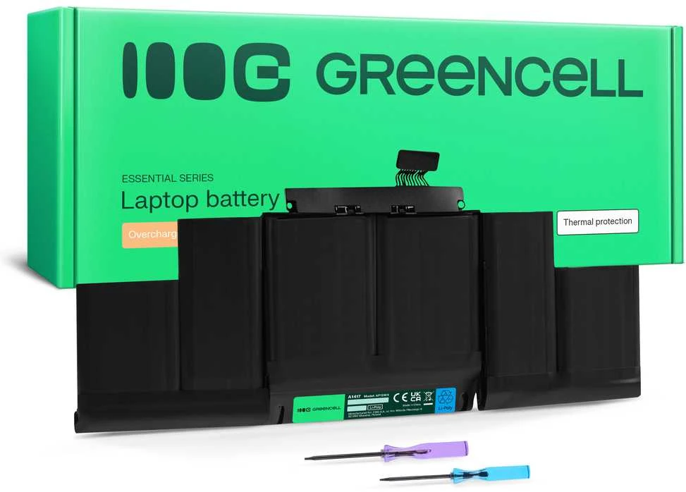 Green Cell Žalias Cell Žalias Cell A1417 baterija, skirta Apple MacBook Pro 15 A1398 (2012-2013)