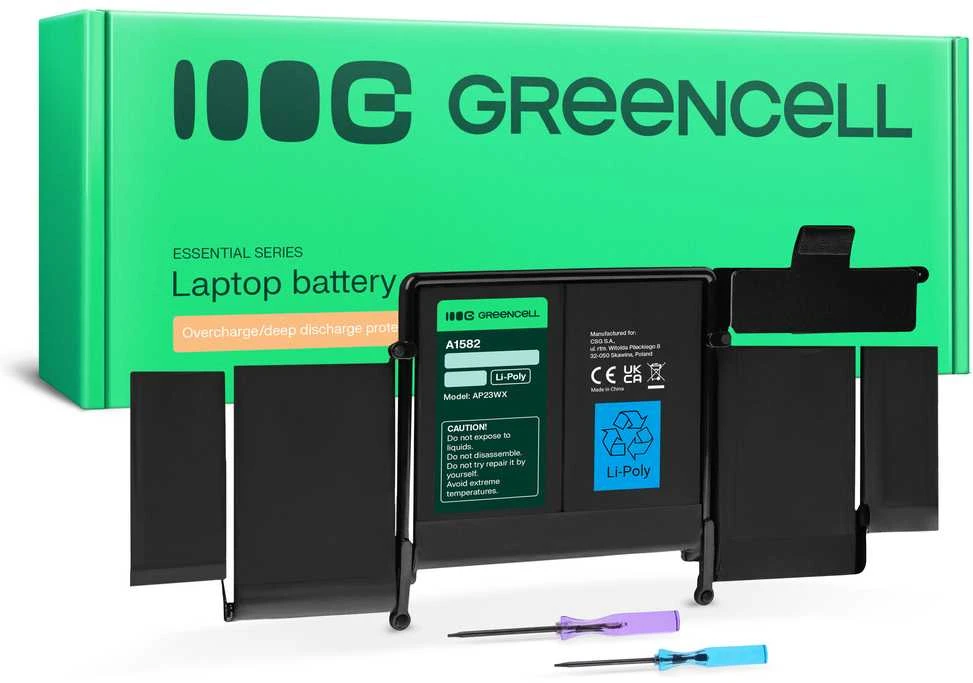 Green Cell Žalias Cell GREENCELL Baterija, skirta MacBook Pro 13 colių 6400 mAh 11,42 V 74,9 Wh