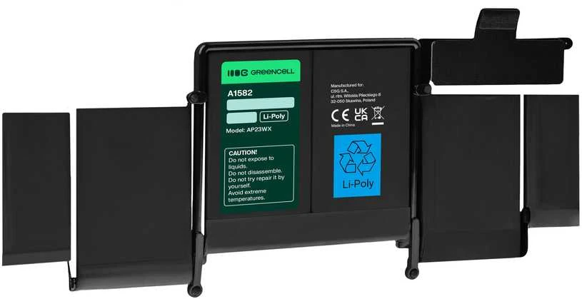 Green Cell Žalias Cell GREENCELL Baterija, skirta MacBook Pro 13 colių 6400 mAh 11,42 V 74,9 Wh