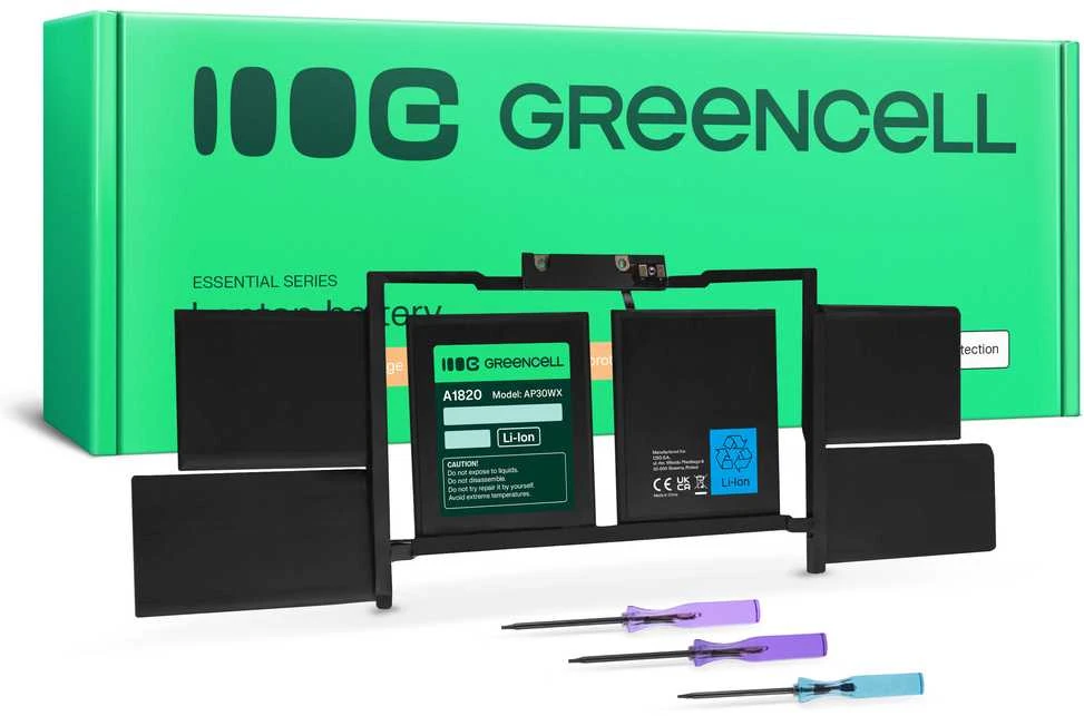 Green Cell Žalias Cell Žalias Cell baterija A1820 skirta Apple MacBook Pro 15 A1707 (2016, 2017)