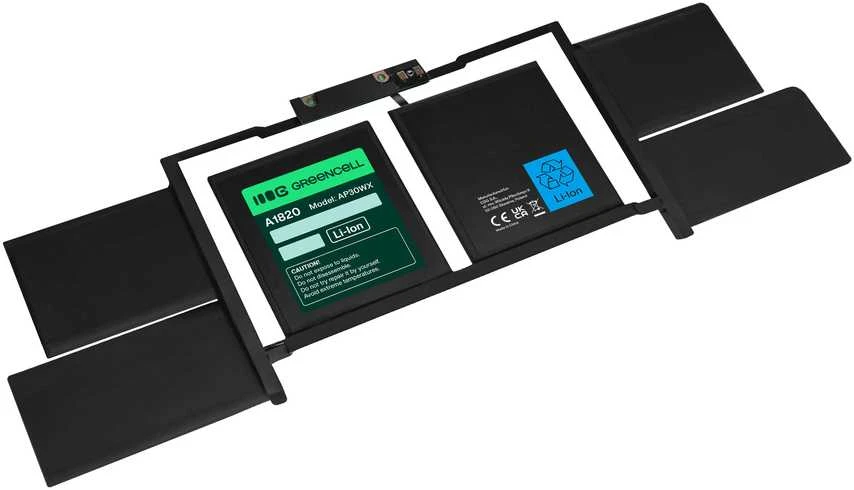 Green Cell Žalias Cell Žalias Cell baterija A1820 skirta Apple MacBook Pro 15 A1707 (2016, 2017)
