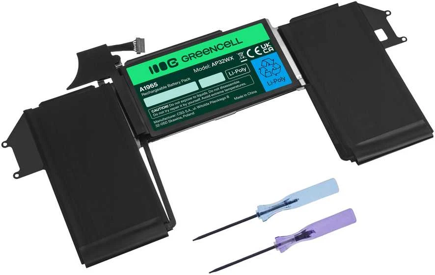 Green Cell Žalias Cell Žalias Cell baterija A1965, skirta Apple MacBook Air 13 A1932 A2179 (2018, 2019, 2020)