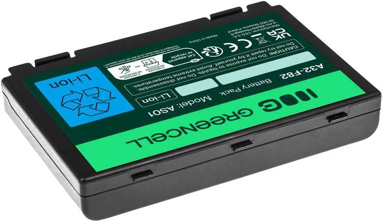 Green Cell GREENCELL AS01 Baterija Žalias Cell A32-F82 A32-F52, skirta Asus K40 K50IN K50IJ K61IC K70IJ