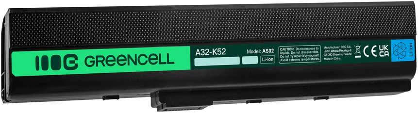 Green Cell Baterija Žalias Cell A32-K52 skirta Asus