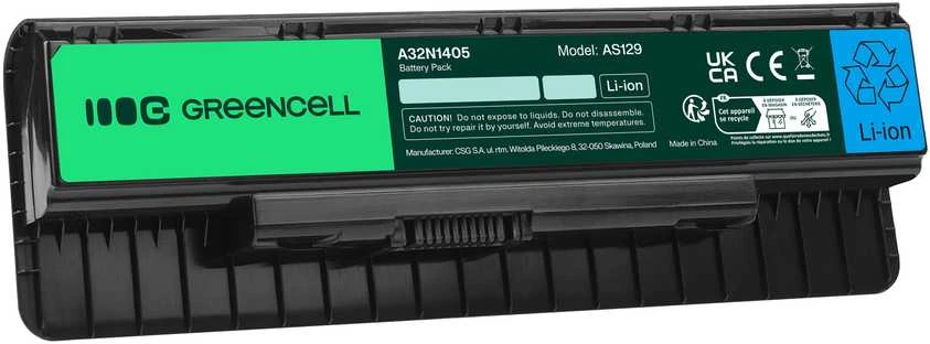 GREENCELL AS129 Bateria Žalias Cell A32N1405 do Asus G551 G551J G551JM G551JW G771 G771J G771