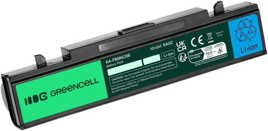 Žalias Cell GREENCELL SA02 Baterija AA-PB9NC6B AA-PB9NS6B do Samsung R519 R520 R522 R530 R540 11.1V 9 cel