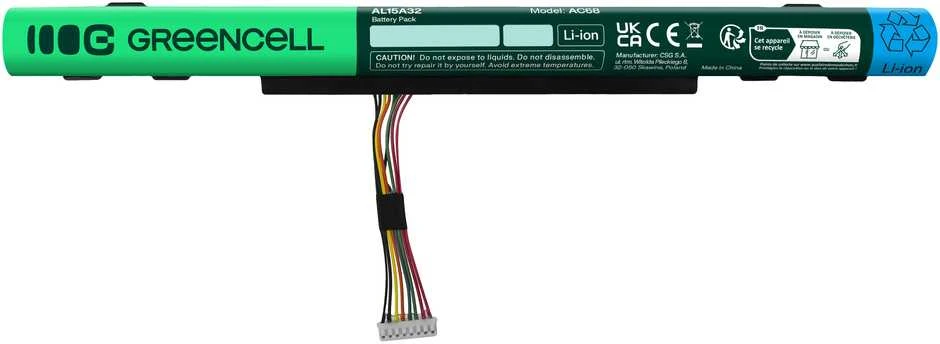 Green Cell Žalias Cell GREENCELL Baterija AL15A32, skirta Acer Aspire E5-573 E5-573G