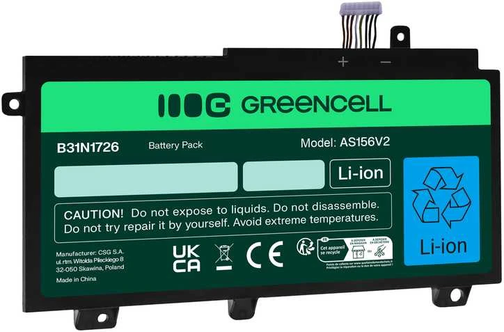 Žalias Cell Žalias Cell baterija B31N1726, skirta Asus TUF Gaming FX504 FX504G FX505 FX505D FX505G A15 FA506 A17 FA706