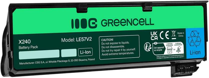 GREENCELL LE57V2 71/5000 Lenovo ThinkPad L450 T440 T450 X240 X250 Žalias Nešiojamas kompiuteris battery