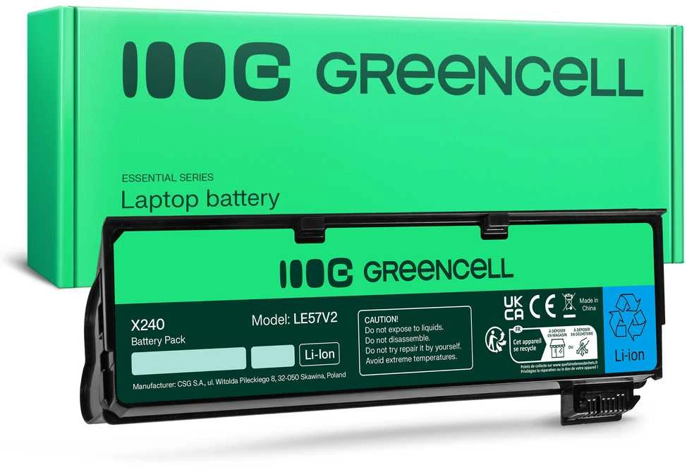 GREENCELL LE57V2 71/5000 Lenovo ThinkPad L450 T440 T450 X240 X250 Žalias Nešiojamas kompiuteris battery