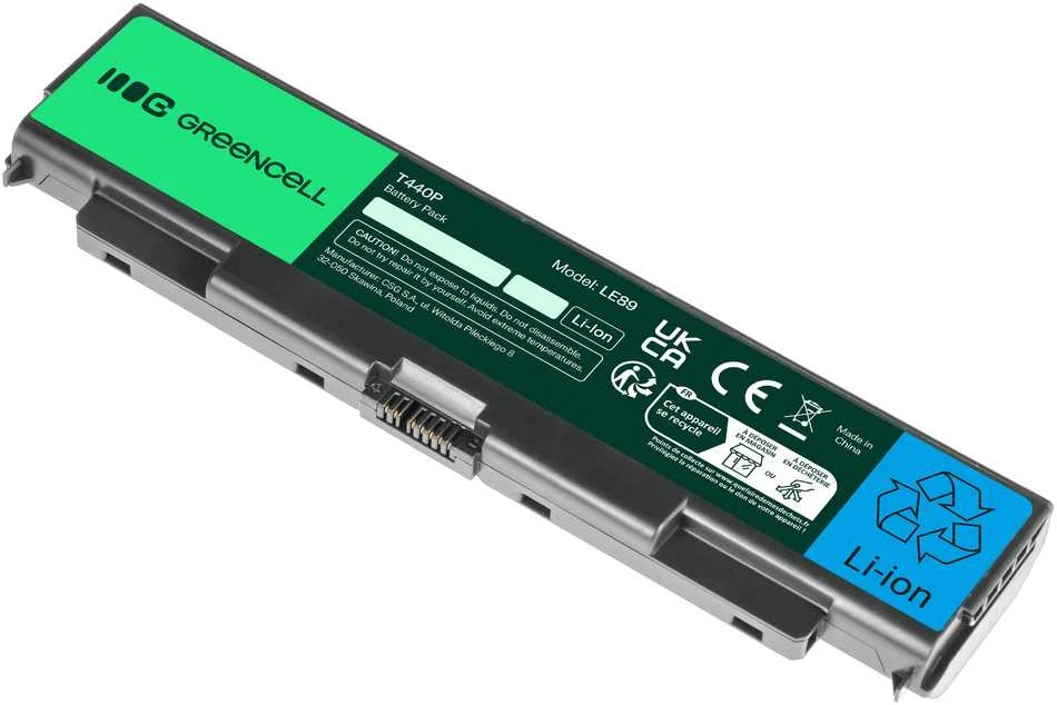 Žalias Cell GREENCELL LE89 Baterija Žalias Cell, skirta Lenovo ThinkPad T440P T540P W540 W541 L440