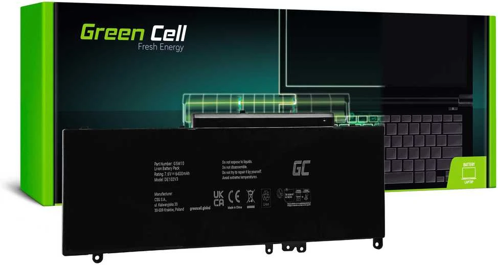 Green Cell Žalias Cell Žalias Cell baterija G5M10 0WYJC2, skirta Dell Latitude E5250 E5450 E5550