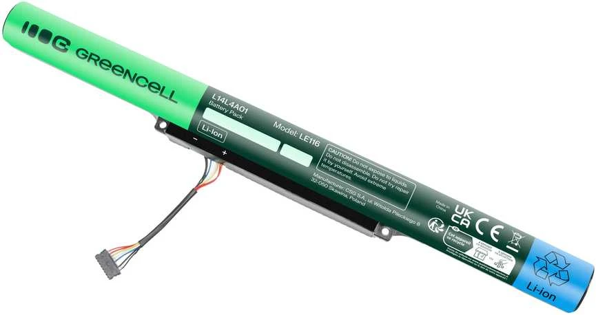 Žalias Cell GREENCELL LE116 Bateria Žalias Cell L14L4A01 do Lenovo Z51 Z51-70 IdeaPad 500-15ISK