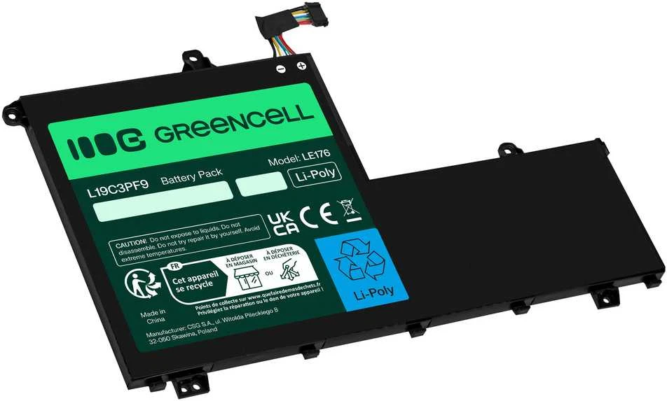 Žalias Cell Žalias Cell baterija L19C3PF1 L19D3PF1 L19L3PF8 L19M3PF1, skirta Lenovo ThinkBook 14-IIL 14-IML 15-IIL 15-IML