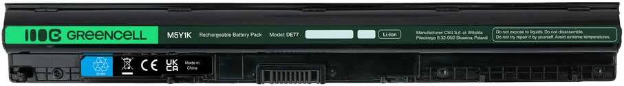 Žalias Cell GREENCELL DE77 Baterija M5Y1K Dell Inspiron 14 3451, 15 3555 3558 5551 5552 5555 5558 5559, 17 5