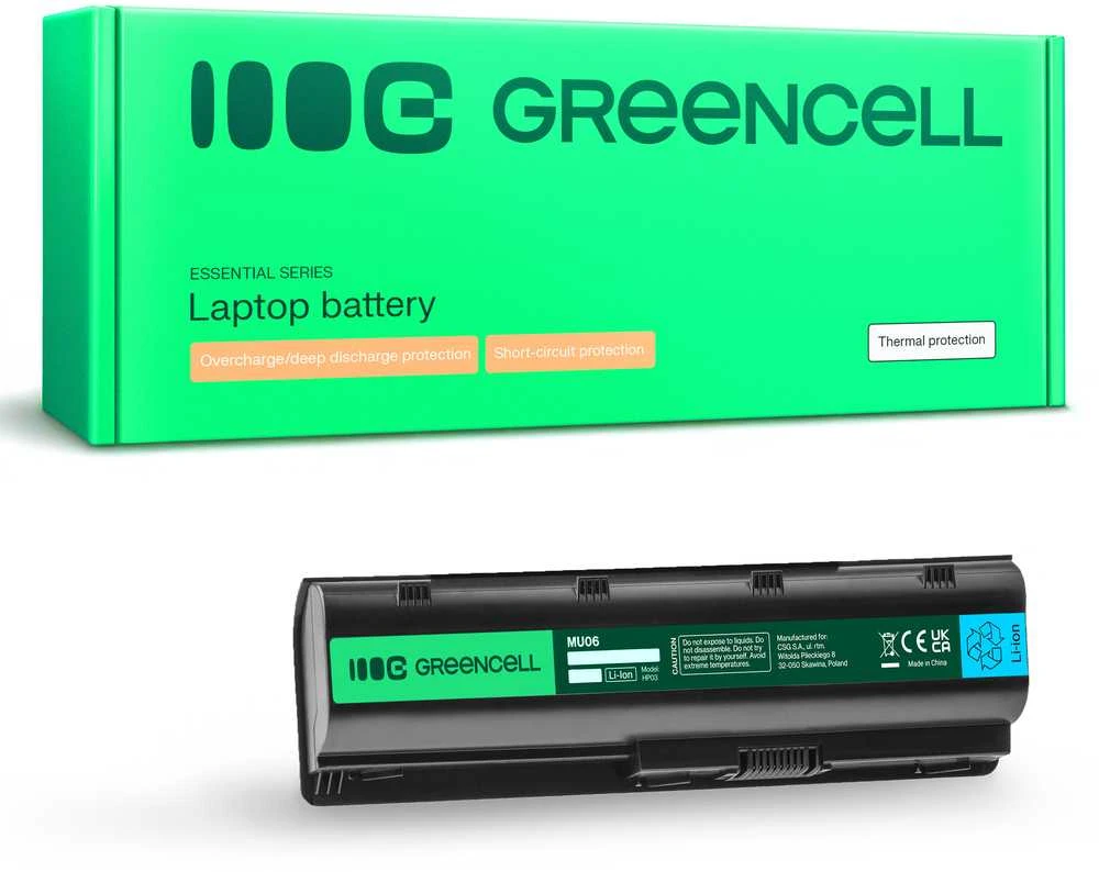Green Cell Žalias Cell GREENCELL HP03 Baterija Žalias Cell MU06 skirta HP 635 650 655 G6 G7 CQ62