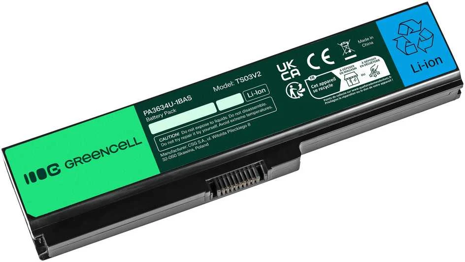 Green Cell Žalias Cell GREENCELL TS03V2 Baterija Žalias Cell PA3634U-1BRS, skirta Toshiba Satellite A660 A665 L650 L650D L655