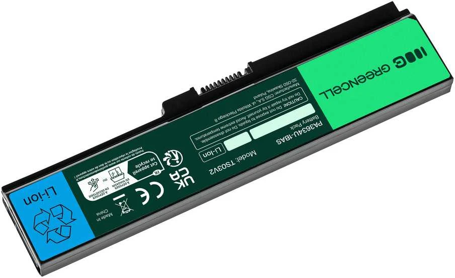 Green Cell Žalias Cell GREENCELL TS03V2 Baterija Žalias Cell PA3634U-1BRS, skirta Toshiba Satellite A660 A665 L650 L650D L655