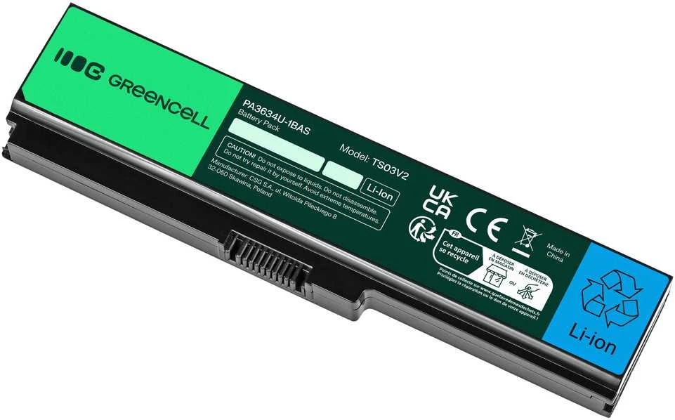 Green Cell Žalias Cell GREENCELL TS03V2 Baterija Žalias Cell PA3634U-1BRS, skirta Toshiba Satellite A660 A665 L650 L650D L655