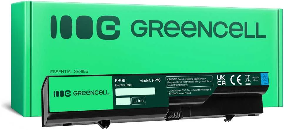 Žalias Cell GREENCELL HP16 Baterija, skirta HP Compaq 320 321 325 326 4320s 4520s
