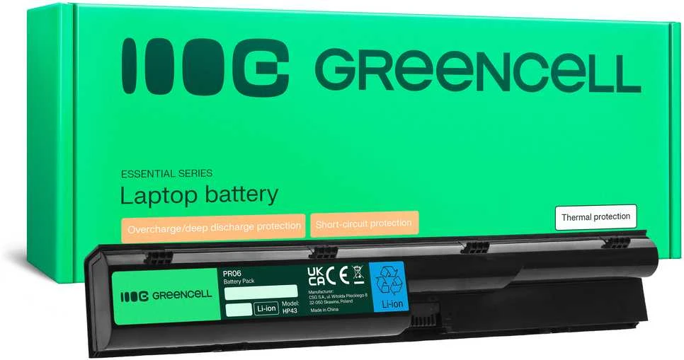 GREENCELL HP43 Baterija Žalias Cell for HP Probook 4330s 4430s 4530s