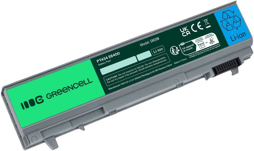 Žalias Cell GREENCELL DE09 Baterija Žalias Cell, skirta Dell Latitude 6400ATG E6400 E6410 E6500 E6510 WG351