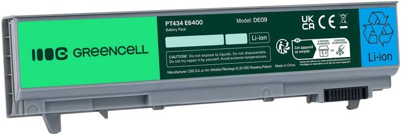 Žalias Cell GREENCELL DE09 Baterija Žalias Cell, skirta Dell Latitude 6400ATG E6400 E6410 E6500 E6510 WG351