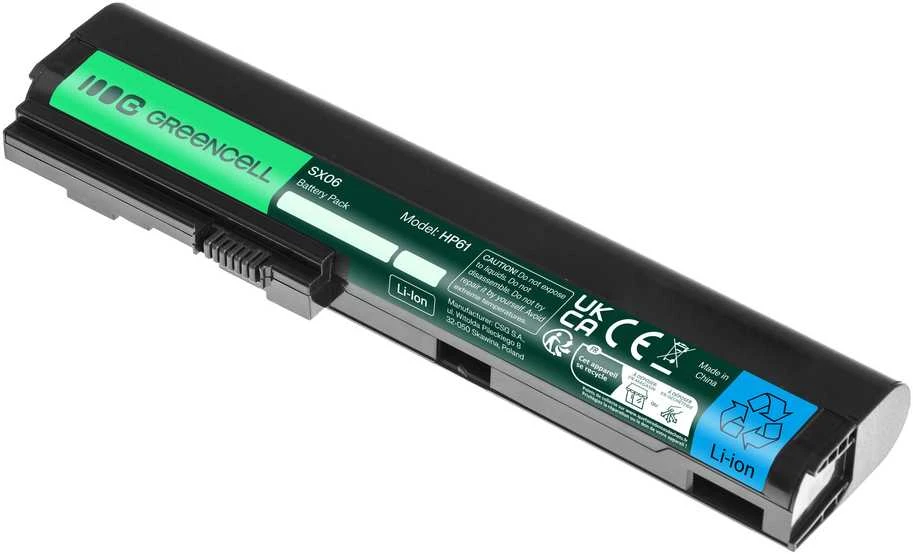 GREENCELL HP61 Baterija Žalias Cell HSTNN-DB2K SX09 SX06 skirta HP EliteBook 2560p 2570p