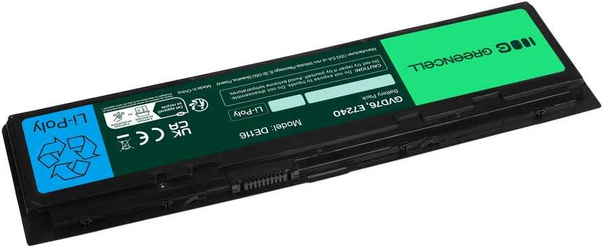 Green Cell Žalias Cell GREENCELL DE116 Bateria Žalias Cell WD52H GVD76 do Dell Latitude E7240 E7250