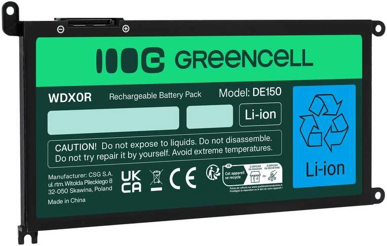 Green Cell Žalias Cell GREENCELL Baterija nešiojamiesiems kompiuteriams WDX0R WDXOR skirta Dell Inspiron 13