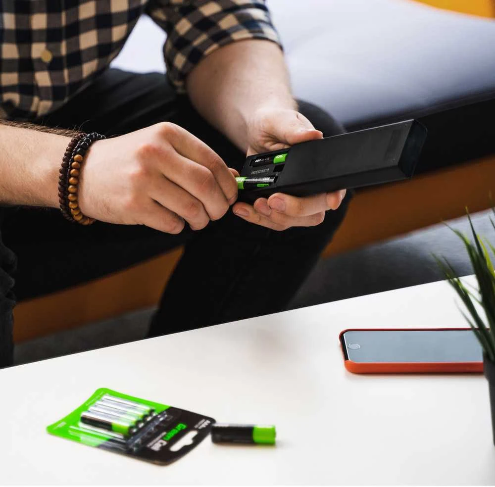 Žalias Cell Baterie Akumulatorki Paluszki 4x AAA HR03 800mAh