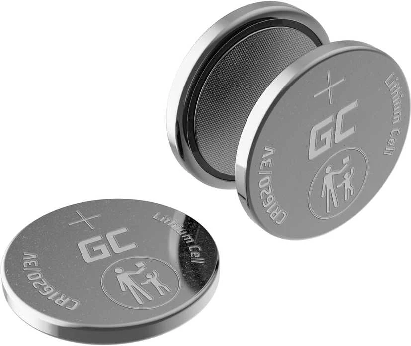 Žaliųjų elementų lizdinė plokštelė 10x ličio baterija CR1620 3V 70mAh mygtukų elementas