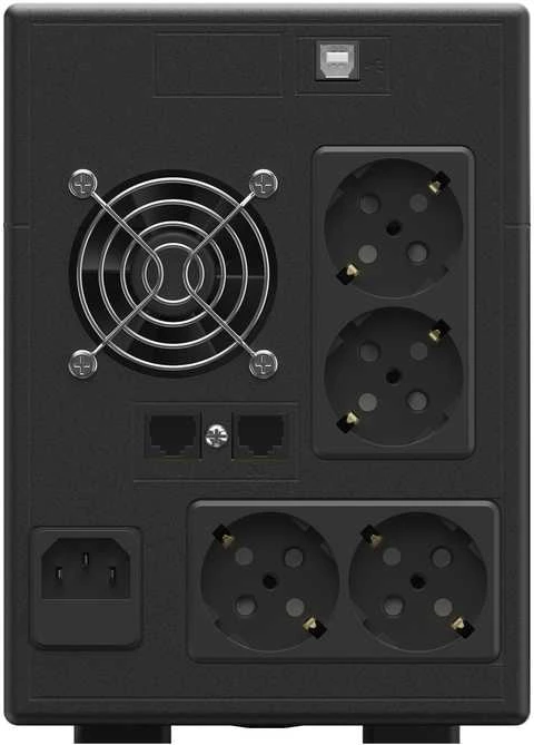 Green Cell Žalias Cell Nepertraukiamo maitinimo šaltinis (UPS) Greencell 1500VA 1050W PowerProof su LCD ekranu