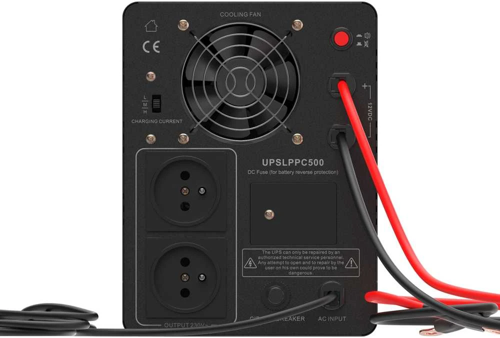 Green Cell Žalias Cell Žalias Cell nepertraukiamo maitinimo šaltinis (UPS) 800 VA 500 W su LCD ekranu, PowerCore 12 V nuolatinės srovės