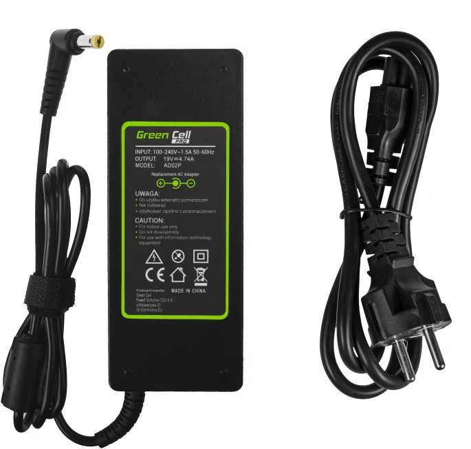 Nešiojamų kompiuterių įkroviklis Greencell AD02P PRO 90W 19V Acer