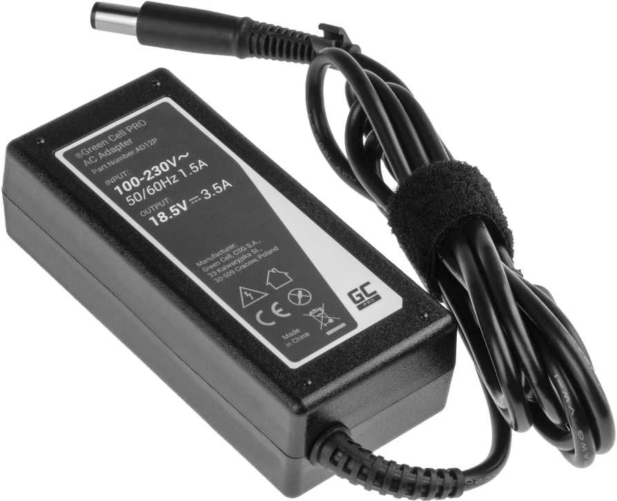Įkroviklis Green Cell AD12P PRO 18.5V 3.5A 65W HP, Compaq