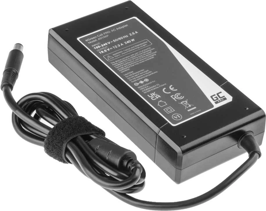 Green Cell Žalias Cell Nešiojamojo kompiuterio įkroviklis Žalias Cell PRO 19.5V 12.3A 240W Dell Precision 7510 7710 M