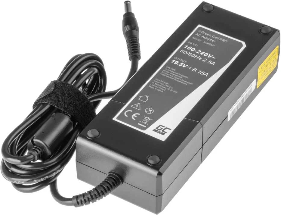 GREENCELL AD69AP įkroviklis / kintamosios srovės adapteris Žalias Cell PRO skirtas Lenovo 19.5V 6.15A 120W 5.5-2.5mm