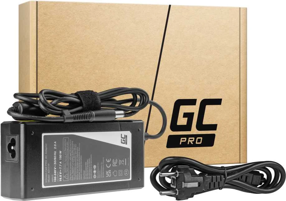 Žalias Cell PRO įkroviklio kintamosios srovės adapteris HP EliteBook 8530p 8530w 8540p 8540w 8560p 8560w 8570w 8730w ZBook 15 G1 G2 19.5 V 7.7 A 1