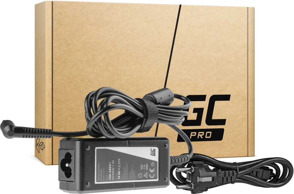 Žalias CELL Charger AC Adapteris Asus 45W / 19V 2.37A / 3.0-1.1mm