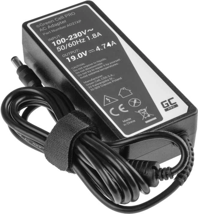 Nešiojamų kompiuterių įkroviklis Greencell AD27AP PRO 90W 19V Toshiba, Asus