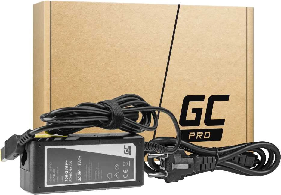 GREENCELL AD38AP Maitinimo šaltinis Žalias Cell PRO do Lenovo 20V 3.25A 65W Slim tip