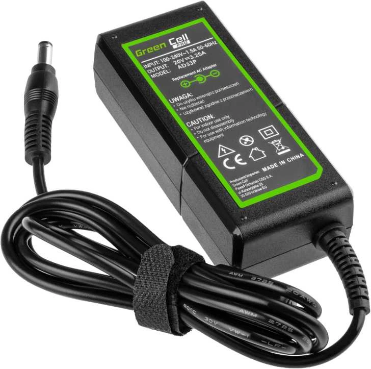 Nešiojamų kompiuterių įkroviklis Greencell AD33P PRO 65W 20V Lenovo