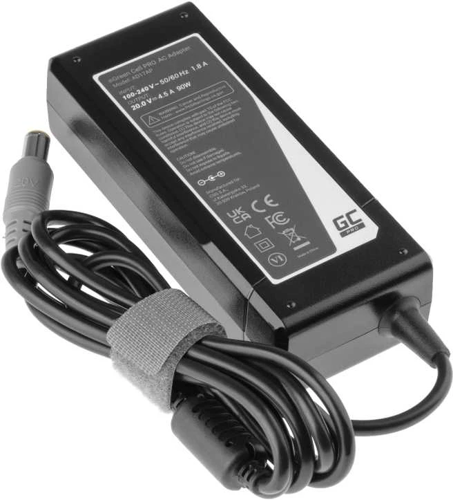 Žalias Cell Žalias Cell PRO įkroviklio kintamosios srovės adapteris skirtas Lenovo ThinkPad T410 T420 T510 T520 T530 T60 T61 R60 R61 W510 W520 X201 20V 4.5A 90W
