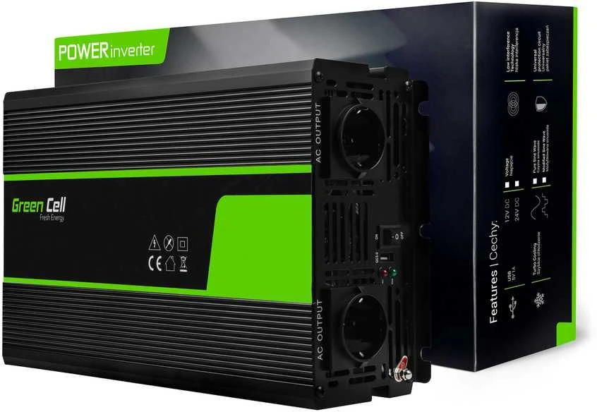 Žalias Cell Inverteris 24V/230V 3000W/6000W Sinusinė išėjimo įtampa Žalias Cell