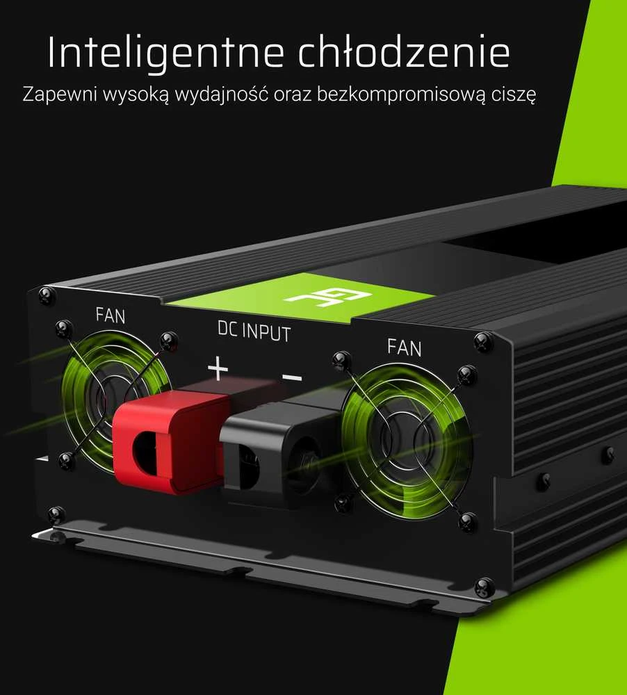 Green Cell Žalias Cell Inverteris 12V/220V 3000W/6000W Modifikuota sinusinė išėjimo įtampa Žalias Cell