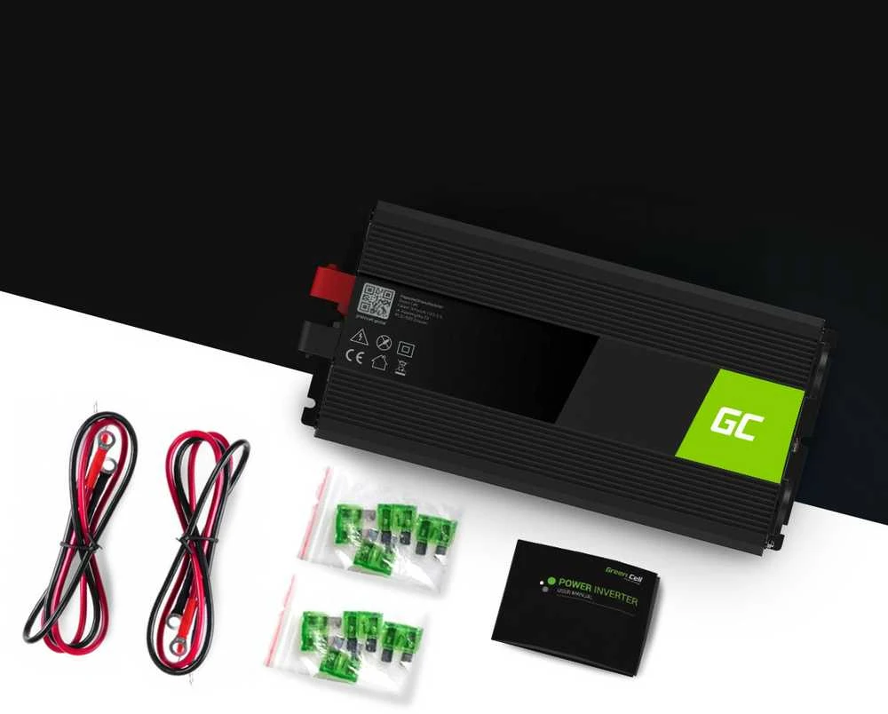 Green Cell Žalias Cell Inverteris 12V/220V 3000W/6000W Modifikuota sinusinė išėjimo įtampa Žalias Cell